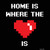 Home Where the Heart Is Wholesale Novelty Square Sticker Decal