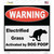 Warning Electrified Grass Wholesale Novelty Square Sticker Decal