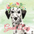 Dalmatian Good Dog Wholesale Novelty Square Sticker Decal