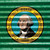 Washington Flag Corrugated Effect Wholesale Novelty Square Sticker Decal