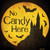 No Candy Here Wholesale Novelty Square Sticker Decal