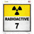 Radioactive 7 Wholesale Novelty Square Sticker Decal