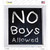 No Boys Allowed Wholesale Novelty Square Sticker Decal
