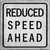 Reduced Speed Ahead Wholesale Novelty Square Sticker Decal