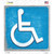 Wheelchair Wholesale Novelty Square Sticker Decal