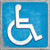 Wheelchair Wholesale Novelty Square Sticker Decal
