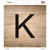 K Letter Tile Wholesale Novelty Square Sticker Decal