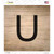 U Letter Tile Wholesale Novelty Square Sticker Decal