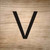 V Letter Tile Wholesale Novelty Square Sticker Decal