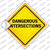 Dangerous Intersections Wholesale Novelty Diamond Sticker Decal