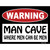 Man Cave Where Men Can Be Men Wholesale Novelty Rectangle Sticker Decal