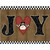 Joy Snowman Wholesale Novelty Rectangle Sticker Decal