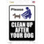 Clean After Your Dog Wholesale Novelty Rectangle Sticker Decal