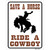 Save a Horse Ride a Cowboy Wholesale Novelty Rectangle Sticker Decal