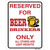 Reserved For Beer Drinkers Wholesale Novelty Rectangle Sticker Decal