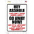 Hey Asshole Go Away Now Wholesale Novelty Rectangle Sticker Decal