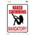 Naked Swimming Mandatory Wholesale Novelty Rectangle Sticker Decal