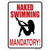 Naked Swimming Mandatory Wholesale Novelty Rectangle Sticker Decal