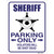 Sheriff Star Parking Only Wholesale Novelty Rectangle Sticker Decal