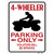 4 Wheeler Only Wholesale Novelty Rectangle Sticker Decal
