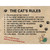 The Cats Rules Wholesale Novelty Rectangle Sticker Decal