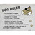 Dog Rules Its Mine Wholesale Novelty Rectangle Sticker Decal