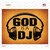 God Is A DJ Wholesale Novelty Rectangle Sticker Decal