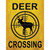 Deer Crossing Wholesale Novelty Rectangle Sticker Decal