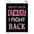 Beware I Fight Back Breast Cancer Wholesale Novelty Rectangle Sticker Decal