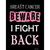 Beware I Fight Back Breast Cancer Wholesale Novelty Rectangle Sticker Decal
