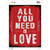 All You Need Is Love Wholesale Novelty Rectangle Sticker Decal