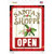 Santas Shop Open Wholesale Novelty Rectangle Sticker Decal