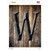 Letter W Wholesale Novelty Rectangle Sticker Decal