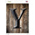 Letter Y Wholesale Novelty Rectangle Sticker Decal