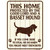Protected By A Basset Hound Wholesale Novelty Rectangle Sticker Decal