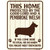 Protected By A Pembroke Welsh Wholesale Novelty Rectangle Sticker Decal