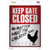 Keep Gate Closed Wholesale Novelty Rectangle Sticker Decal