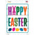 Happy Easter with Eggs Wholesale Novelty Rectangle Sticker Decal