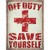 Off Duty Save Yourself Wholesale Novelty Rectangle Sticker Decal