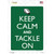 Keep Calm And Tackle On Football Wholesale Novelty Rectangle Sticker Decal