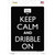 Keep Calm And Dribble On Wholesale Novelty Rectangle Sticker Decal