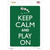 Keep Calm And Play On Wholesale Novelty Rectangle Sticker Decal