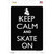 Keep Calm And Skate On Wholesale Novelty Rectangle Sticker Decal