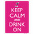 Keep Calm And Drink On Wholesale Novelty Rectangle Sticker Decal