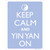 Keep Calm And Yin Yang Wholesale Novelty Rectangle Sticker Decal