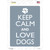 Keep Calm And Love Dogs Wholesale Novelty Rectangle Sticker Decal