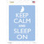 Keep Calm And Sleep On Blue Wholesale Novelty Rectangle Sticker Decal