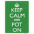 Keep Calm And Pot On Wholesale Novelty Rectangle Sticker Decal