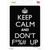 Keep Calm And Dont F UP Wholesale Novelty Rectangle Sticker Decal