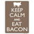Keep Calm Eat Bacon Wholesale Novelty Rectangle Sticker Decal